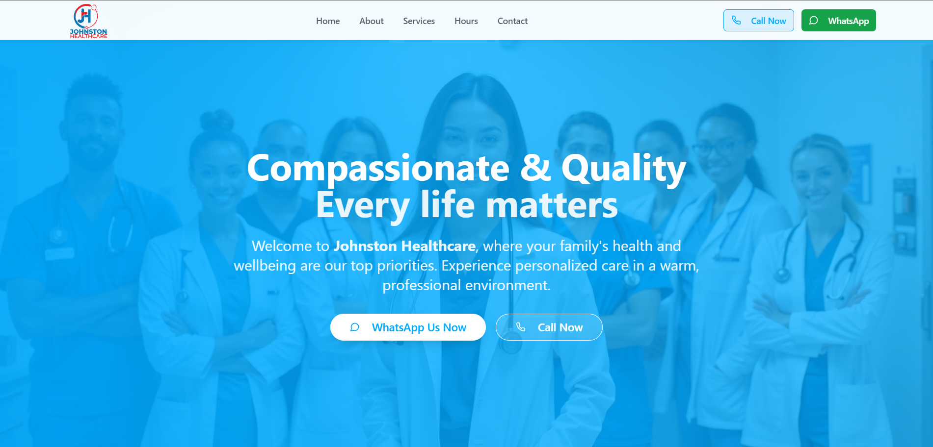 Johnstone Healthcare Website by Wambugu Moses